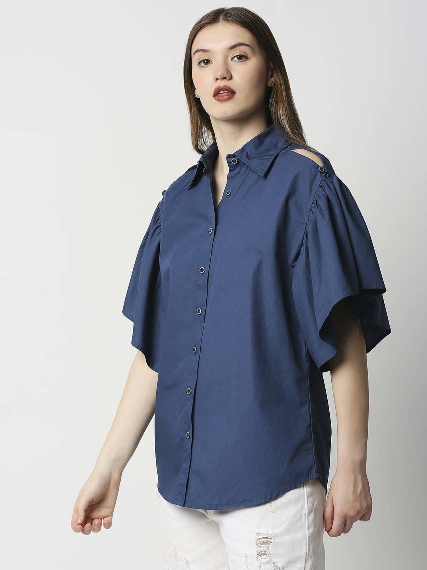 Remanika Blue Pure Cotton Shirt