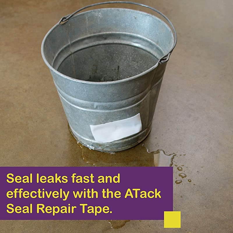 Waterproof Patch and Seal Tape White 4 Inches x 10 Feet Water Barrier Tape for Stop Leak Repair on Pipes Chimney Roof Boat and HVAC