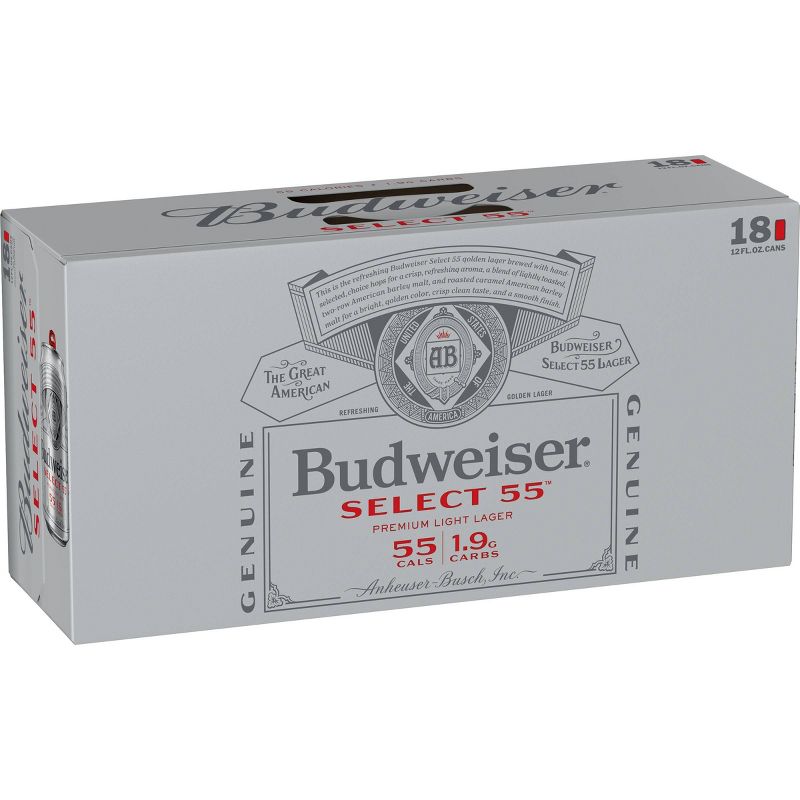 Budweiser Select 55 Beer - 18pk/12 fl oz Cans