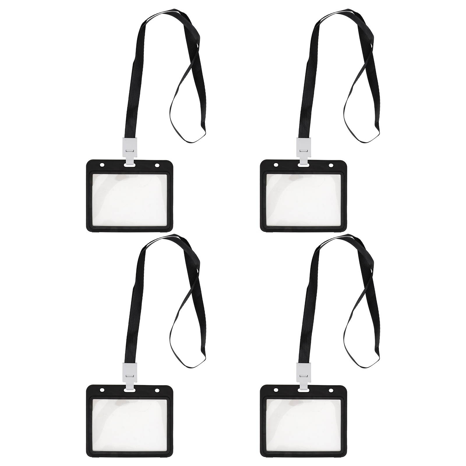 4PCS Work Permit Protective Cover Transparent Vaccine Card Cover Multi-purpose Card Protective Cover for Students Staff