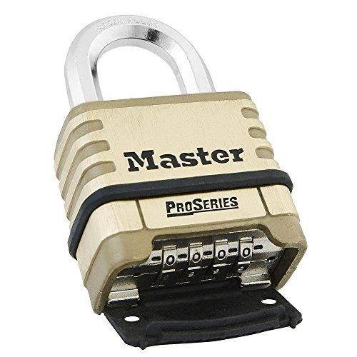 MASTER LOCK 1175D Combination Padlock,Bottom,Black/Silver