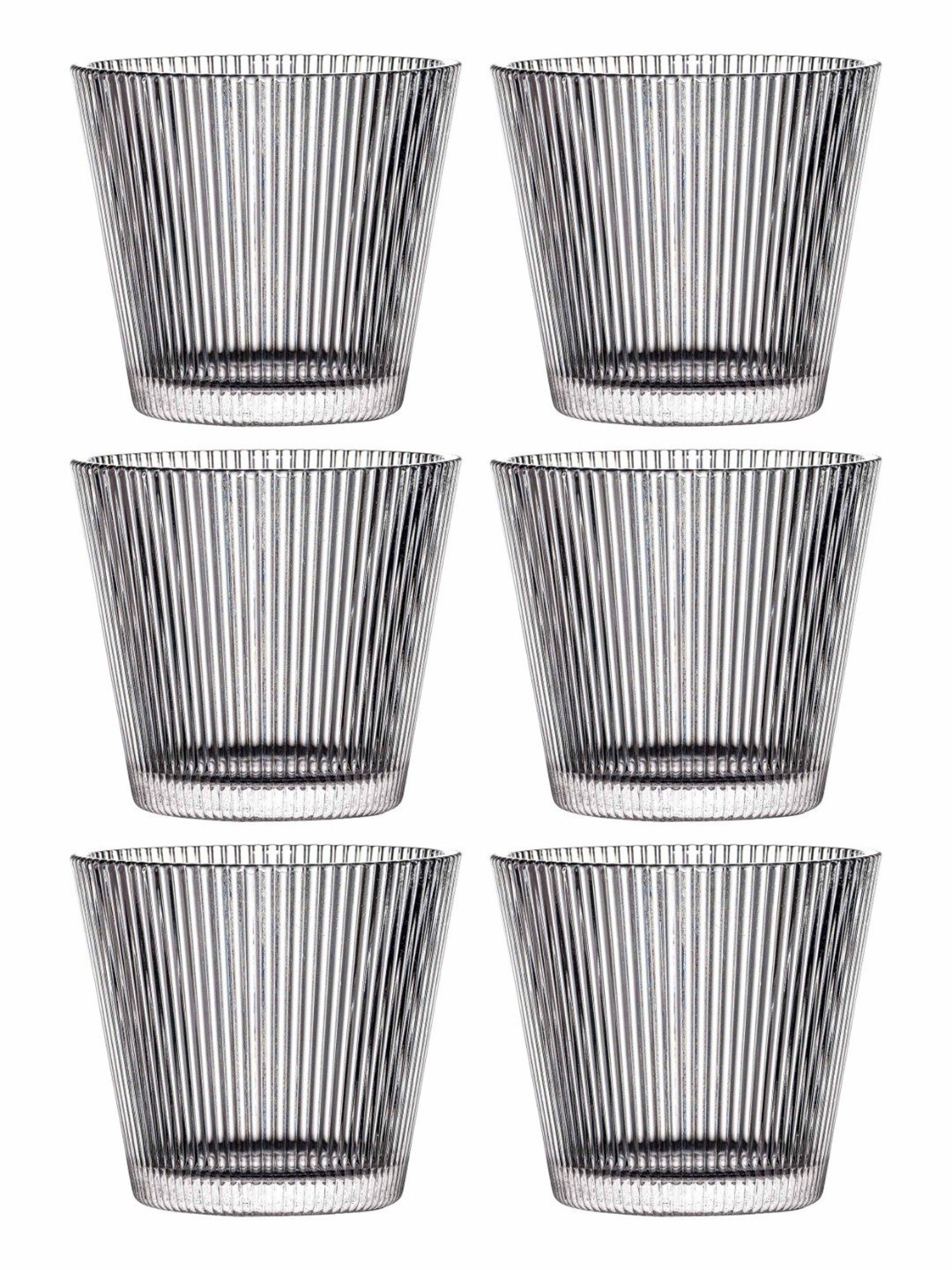 Melbify Roll Sip Transparent Cocktail Glass with straw 250ml - Set of 2