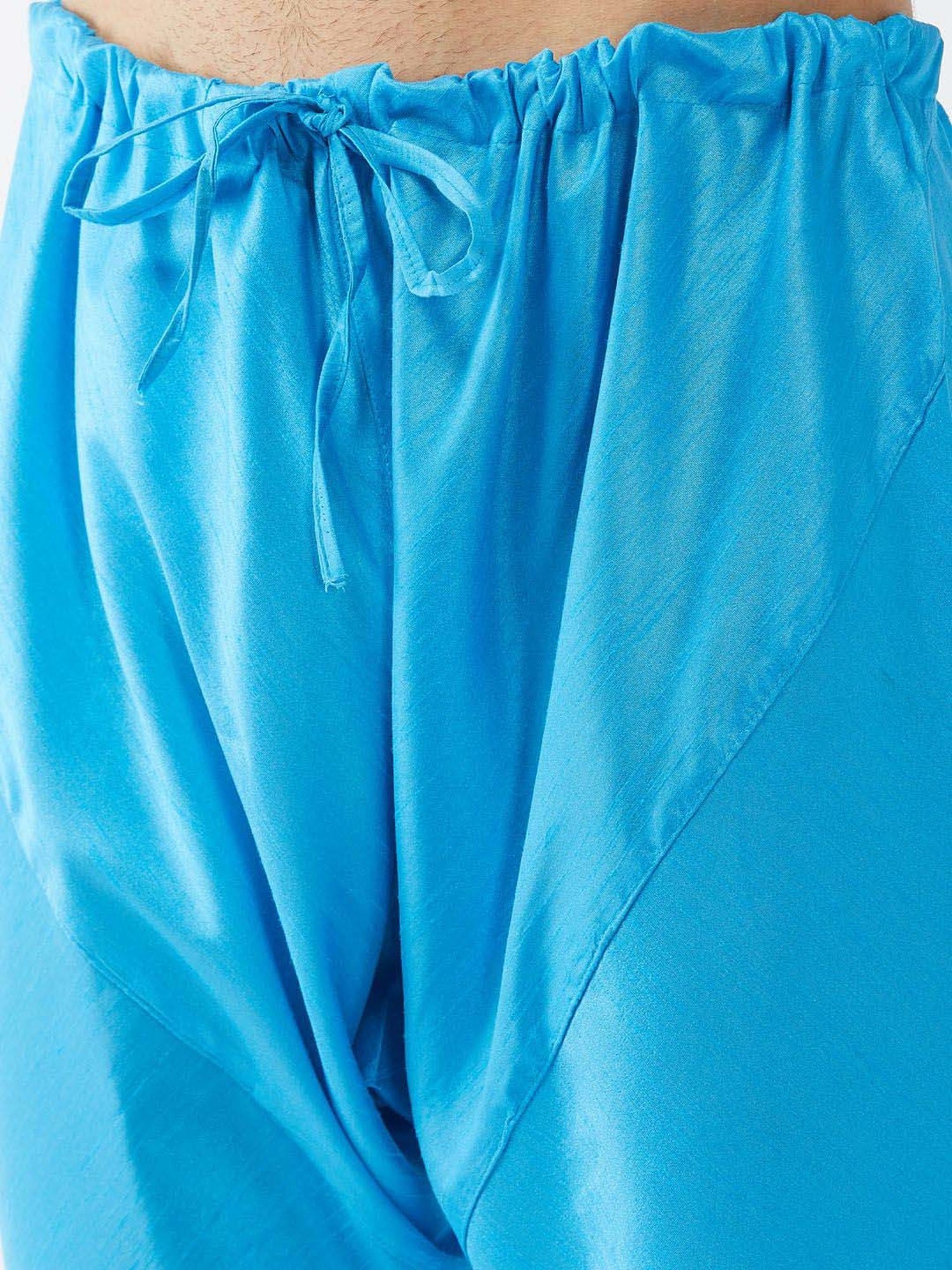 Ramraj ALAMEEN White Cotton Solid Dhotis