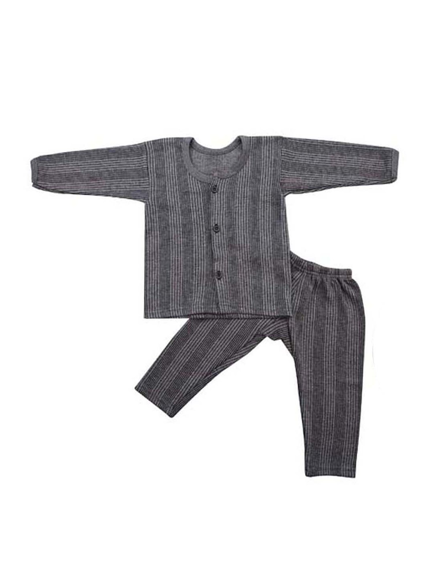 Tiny Bugs Kids Grey Cotton Thermal Set