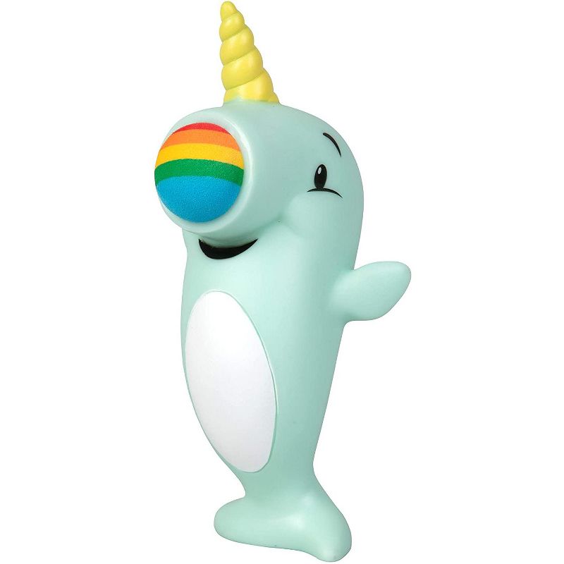 Hog Wild Narwhal Popper Toy, Shoots Foam Balls!