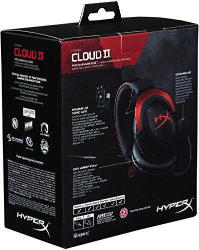HyperX Cloud II Gaming Headset for PC & PS4 & Xbox One, Nintendo Switch - Red (KHX-HSCP-RD)