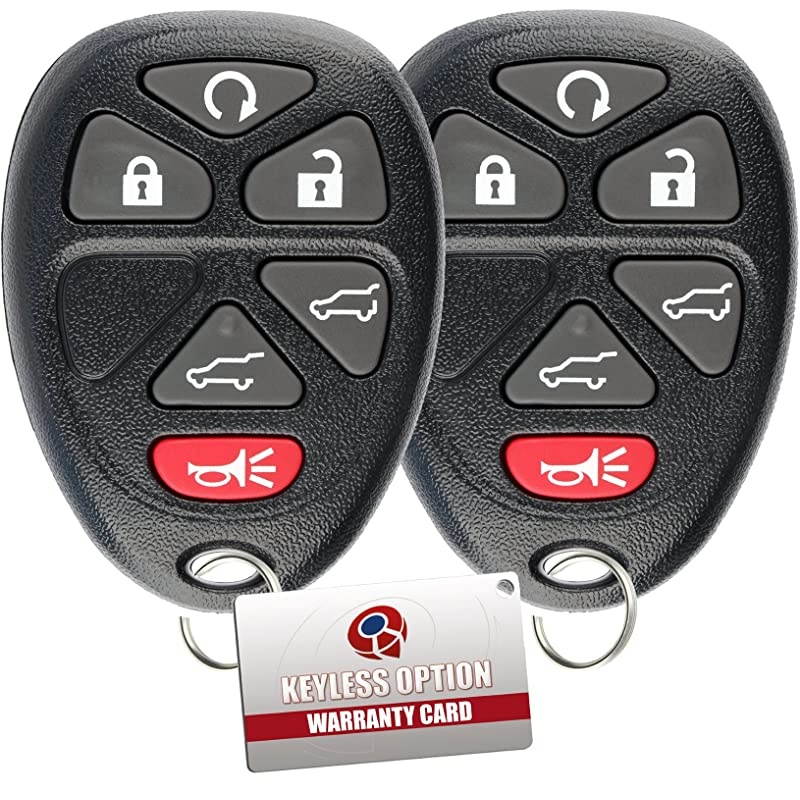 Keyless Entry Remote Control Car Key Fob Replacement for OUC60221 15913427 Pack of 2