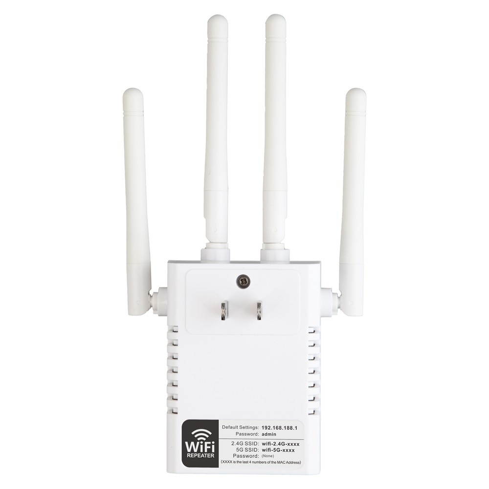 WD-R1205U 1200Mbps WiFi Booster Wireless Repeater Dual Band Wifi Repeater Four Antennas 2.4GHz 5GHz 1200M WiFi