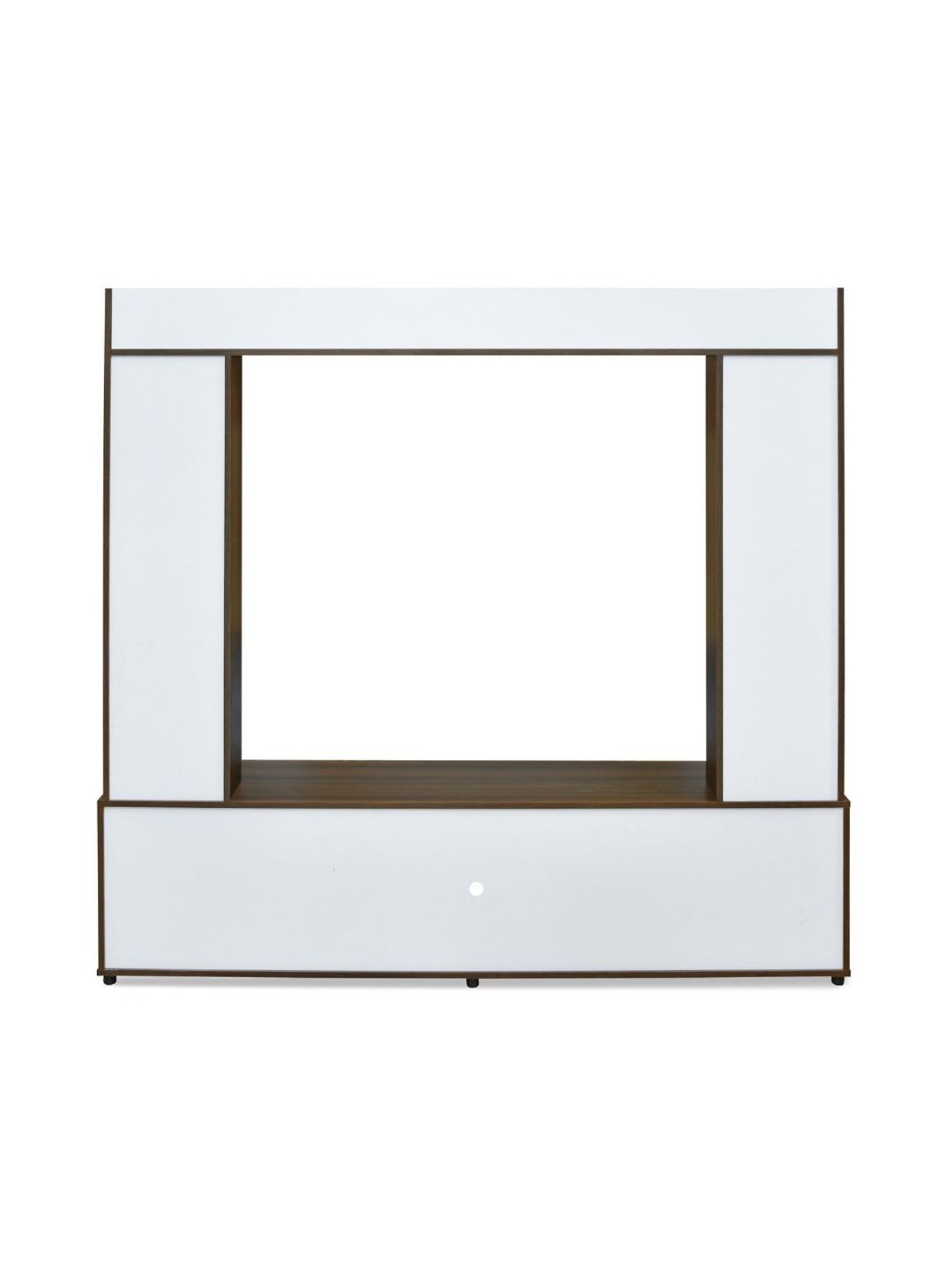 Nilkamal Cora White Engineered Wood TV Entertainment Unit with 2 Shelves