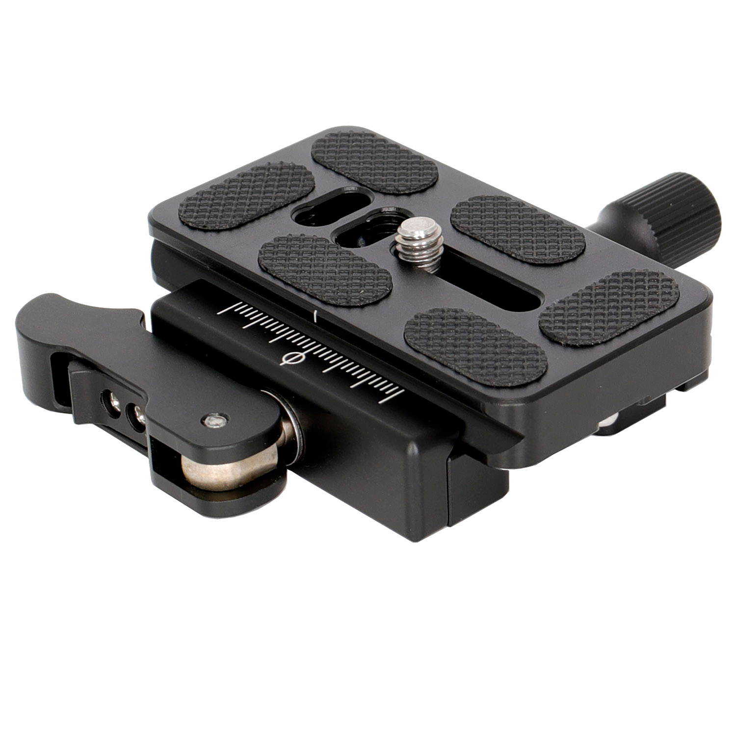 koolehaoda Quick Release Plate Clamp + Quick Release Plate with Adjustable Lever and Knob Solid Aluminum Compatible with AS Standard Interface Ball Head Or Tripod Etc