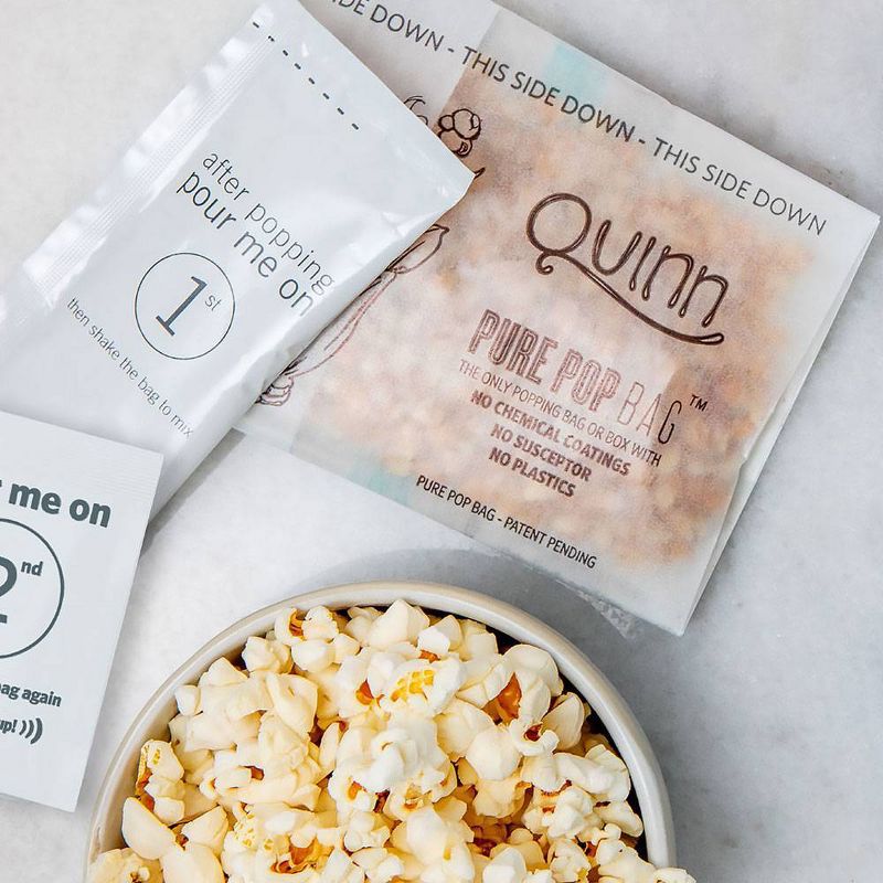 Quinn Parmesan And Rosemary Popcorn - 3.5oz 2ct
