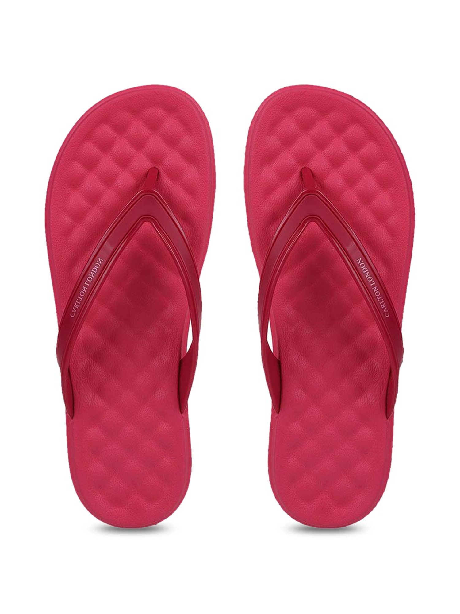 Carlton London Women's Maroon Flip Flops
