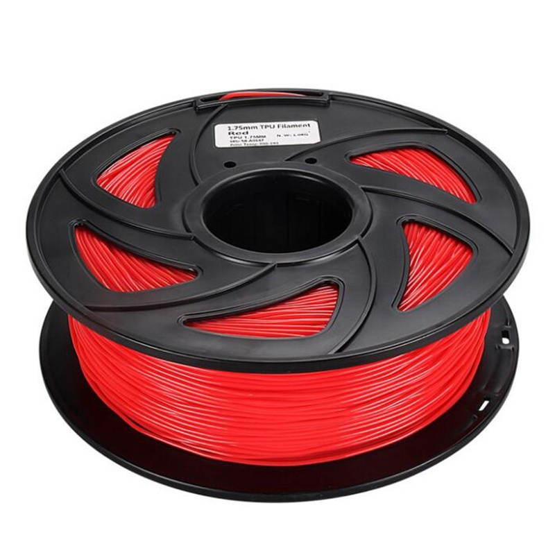 1.75mm Flexible TPU 3D Printer Filament 1KG/Spool 3D Printing Elastic Material Supplies for 3D Printer Accessories Green