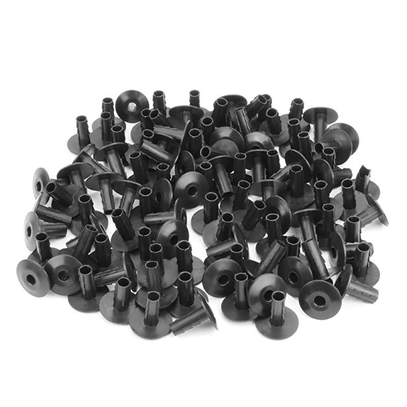 Signature Series Single FeedThru Bushing Black qty100