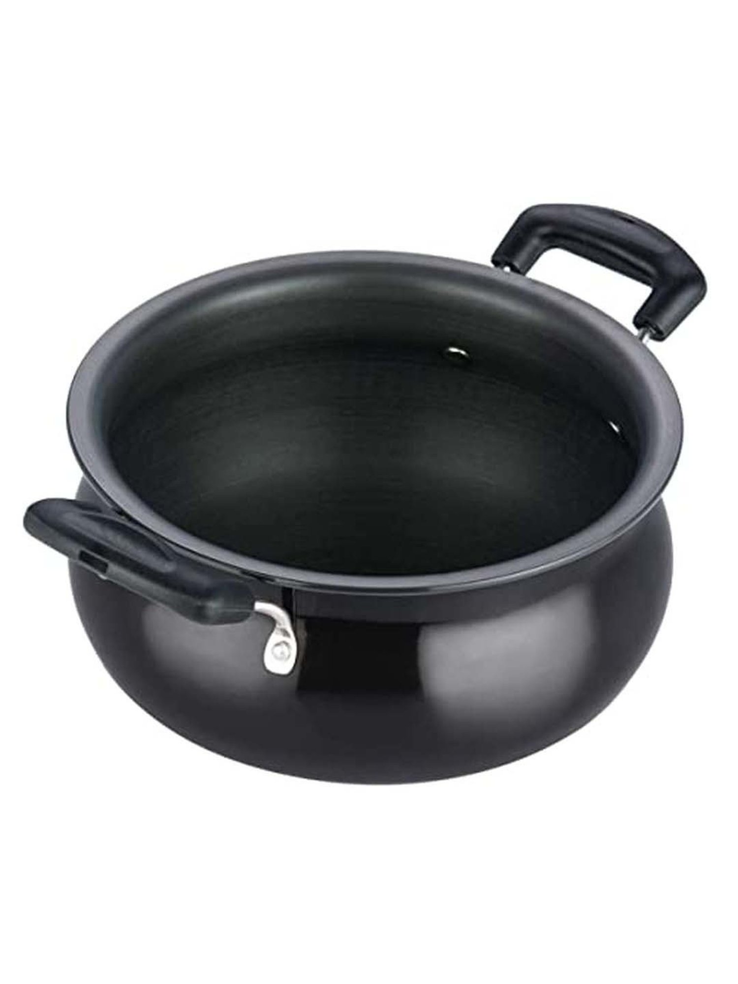 Wonderchef Ebony Hard Anodized Non-stick Biryani Handi with Lid