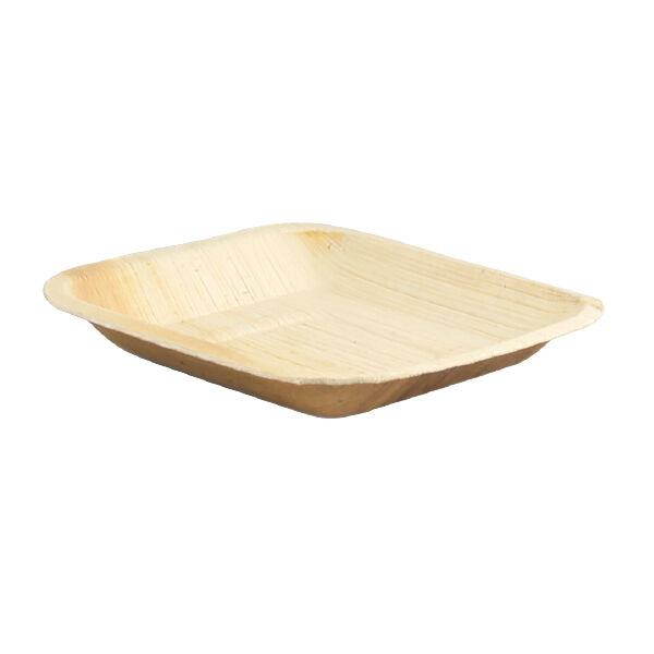 PacknWood 210BBA1717, 6.3?6.3-inch Square Palm Leaf Plate with Rounded Corners,
