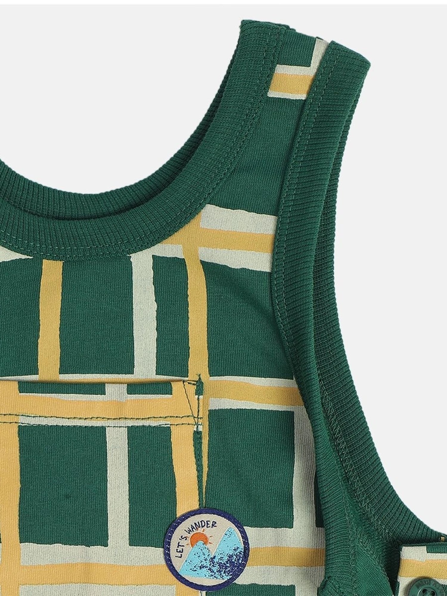 Budding Bees Kids Blue Ombre Jumpsuit with Attached Bow