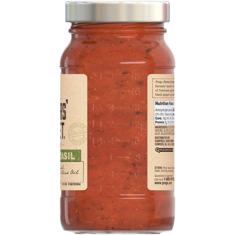 Prego Farmers' Market Tomato & Basil Marinara Pasta Sauce - 23.5oz