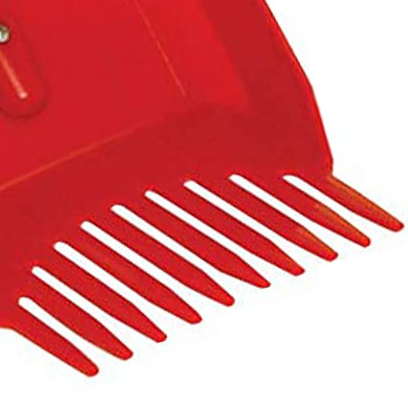 Little Giant Easy Scoop Pet Lodge Outdoor Pooper Scooper for Dog or Puppy Waste Removal with Durable Wooden Handle and Basket, Red