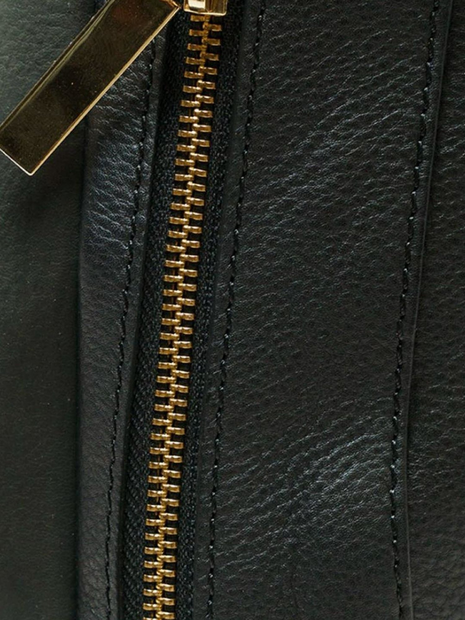 RI2K London Black Leather Large Hobo Bag