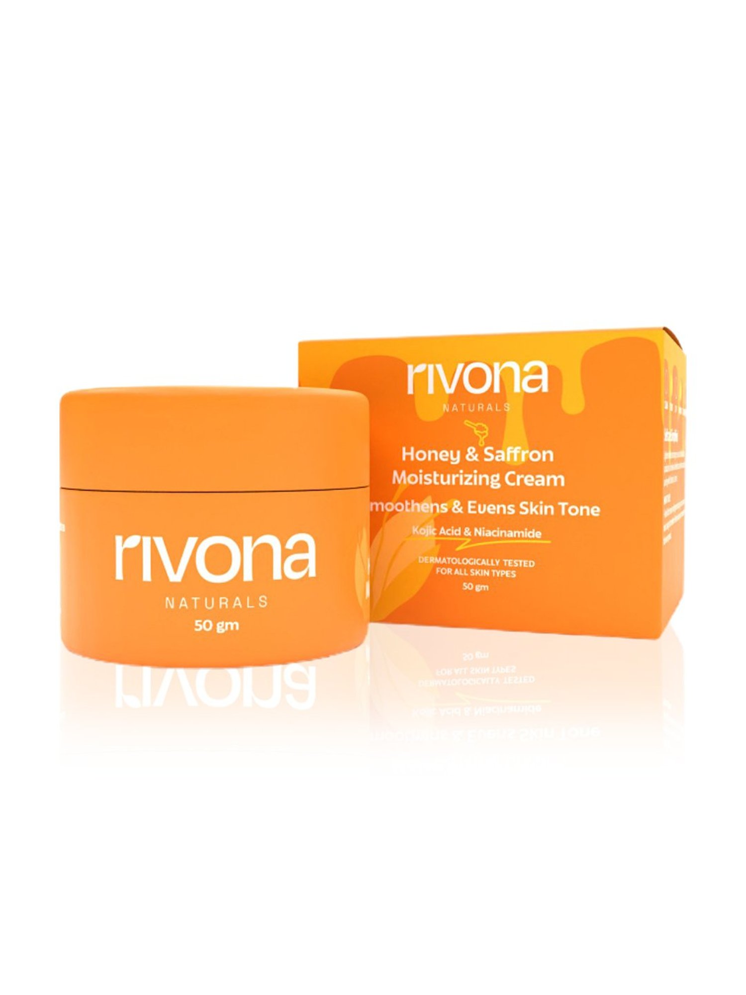 Rivona Naturals Honey & Saffron Moisturizing Cream - 50 gm
