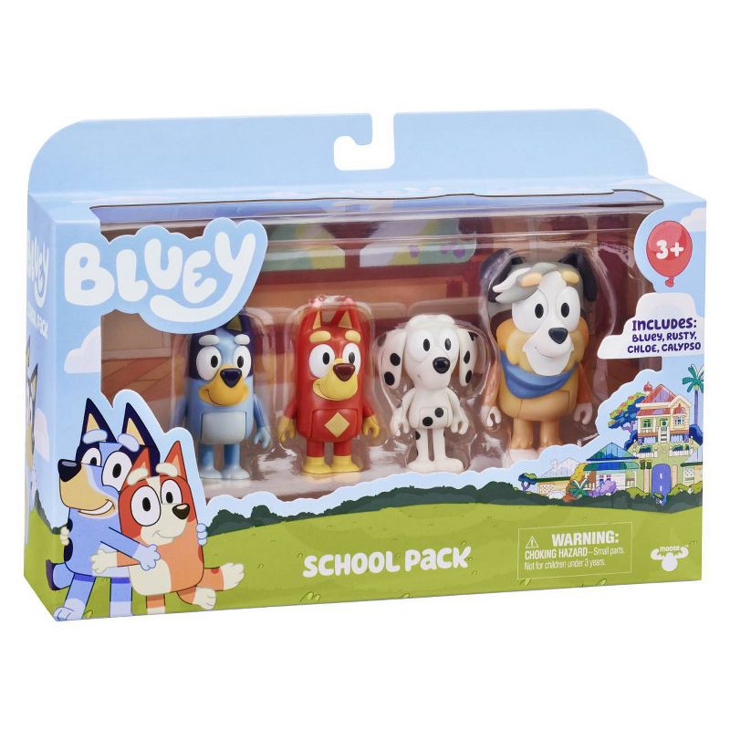 Bluey School Figures - 4pk