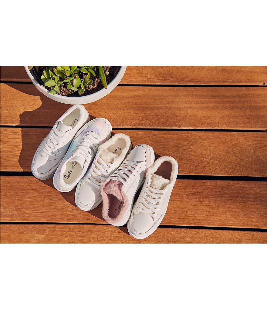 Splendid Freya Tie-Dye Leather Lace-Up Sneakers