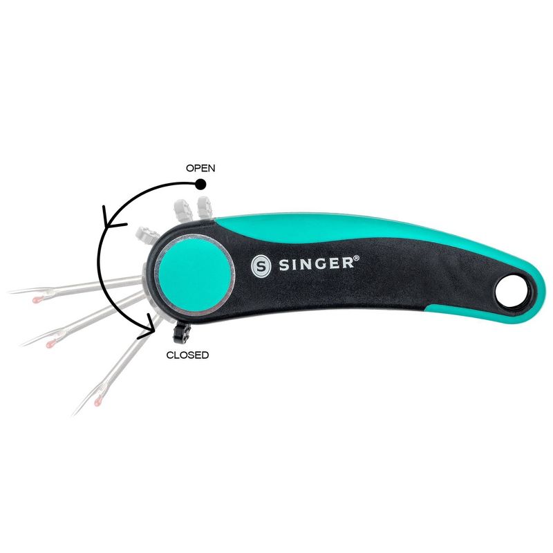 Singer 5pc Set ProSeries Sewing Bundle includes Scissors Snips Seam Ripper and Pins Teal