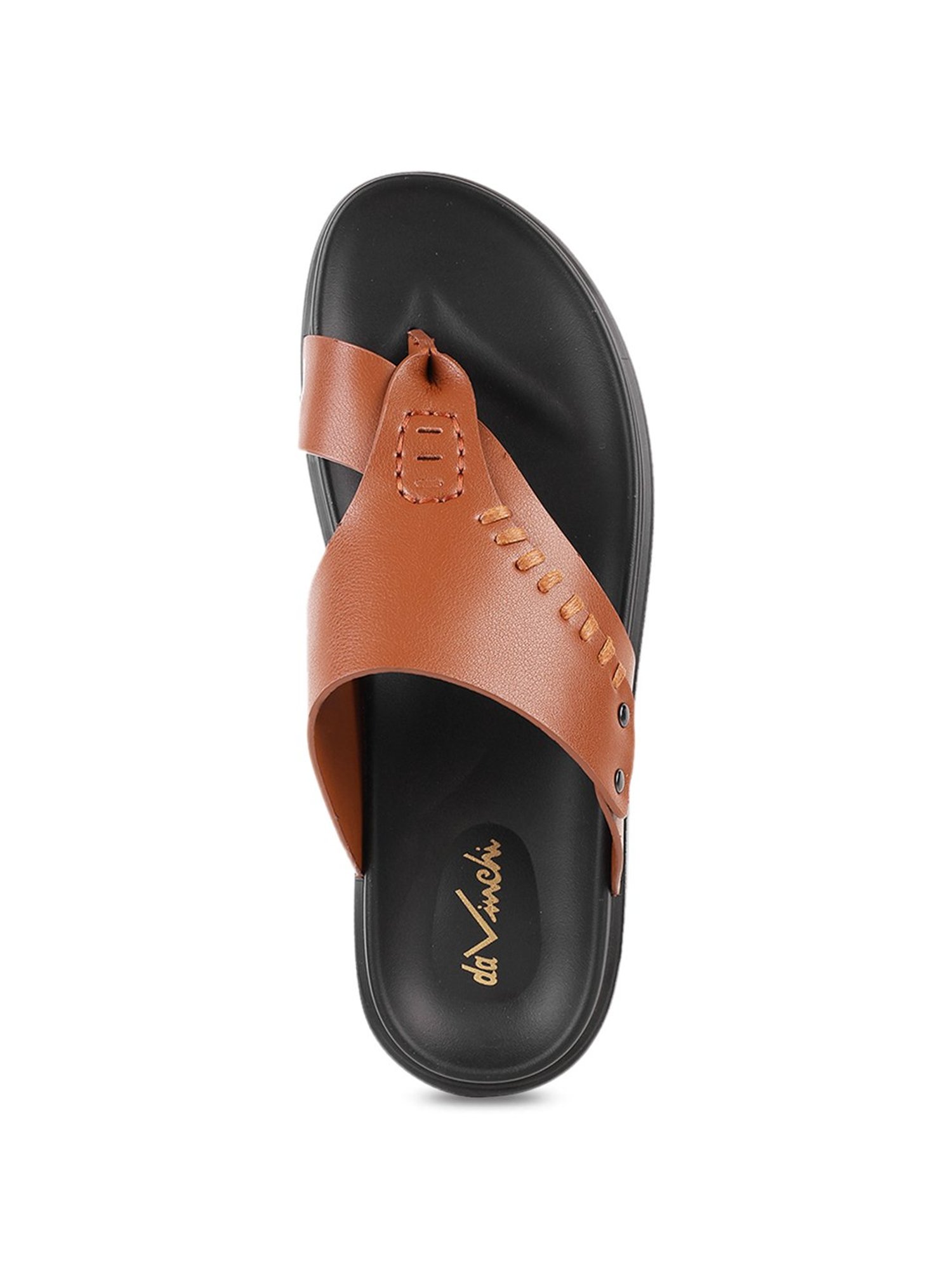 Da Vinchi by Metro Men's Tan Thong Sandals