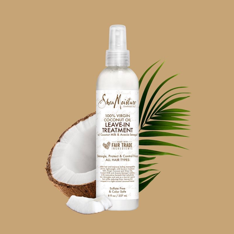 SheaMoisture 100% Virgin Coconut Oil Leave In Conditioner - 8 fl oz