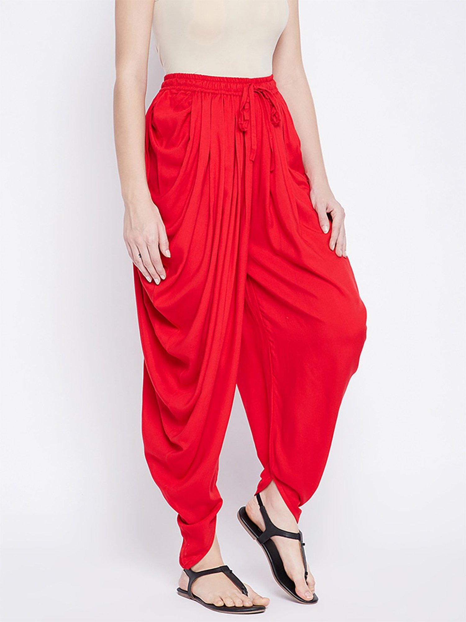 Castle Red Regular Fit Dhoti Pants