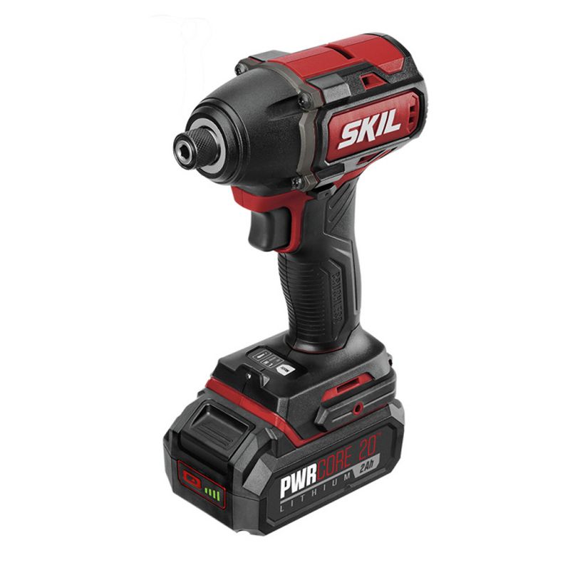 Skil ID573902 PWRCore 20 20V Brushless Lithium-Ion Hex 1/4 in. Cordless Impact Driver Kit (2 Ah)