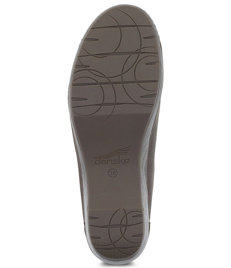 Dansko Melody Burnished Leather Slip-On Open Back Clogs