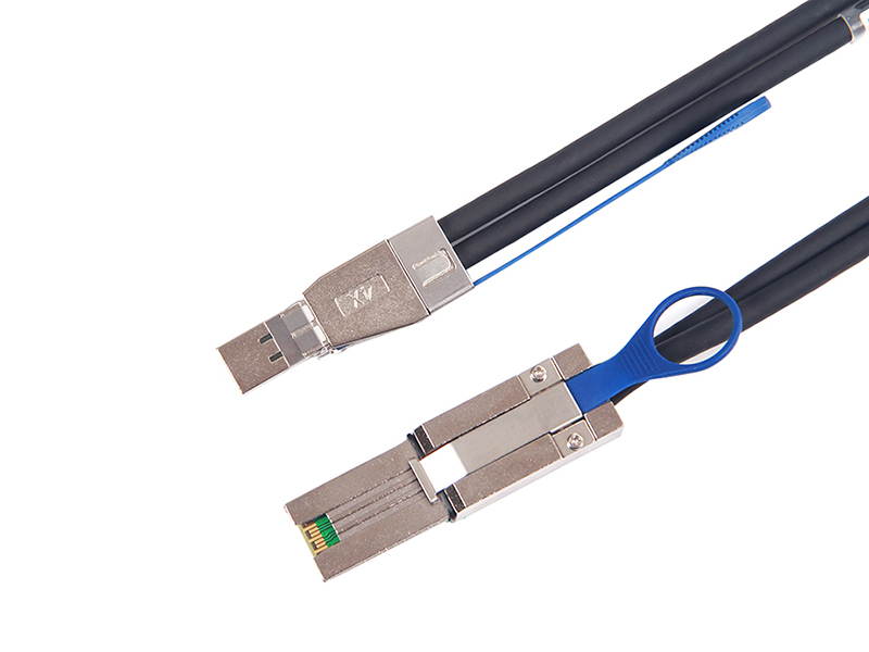 External Mini-SAS HD (SFF-8644) to Mini-SAS 26-pin (SFF-8088) Hybrid Cable, 1-Meter(3.3ft)