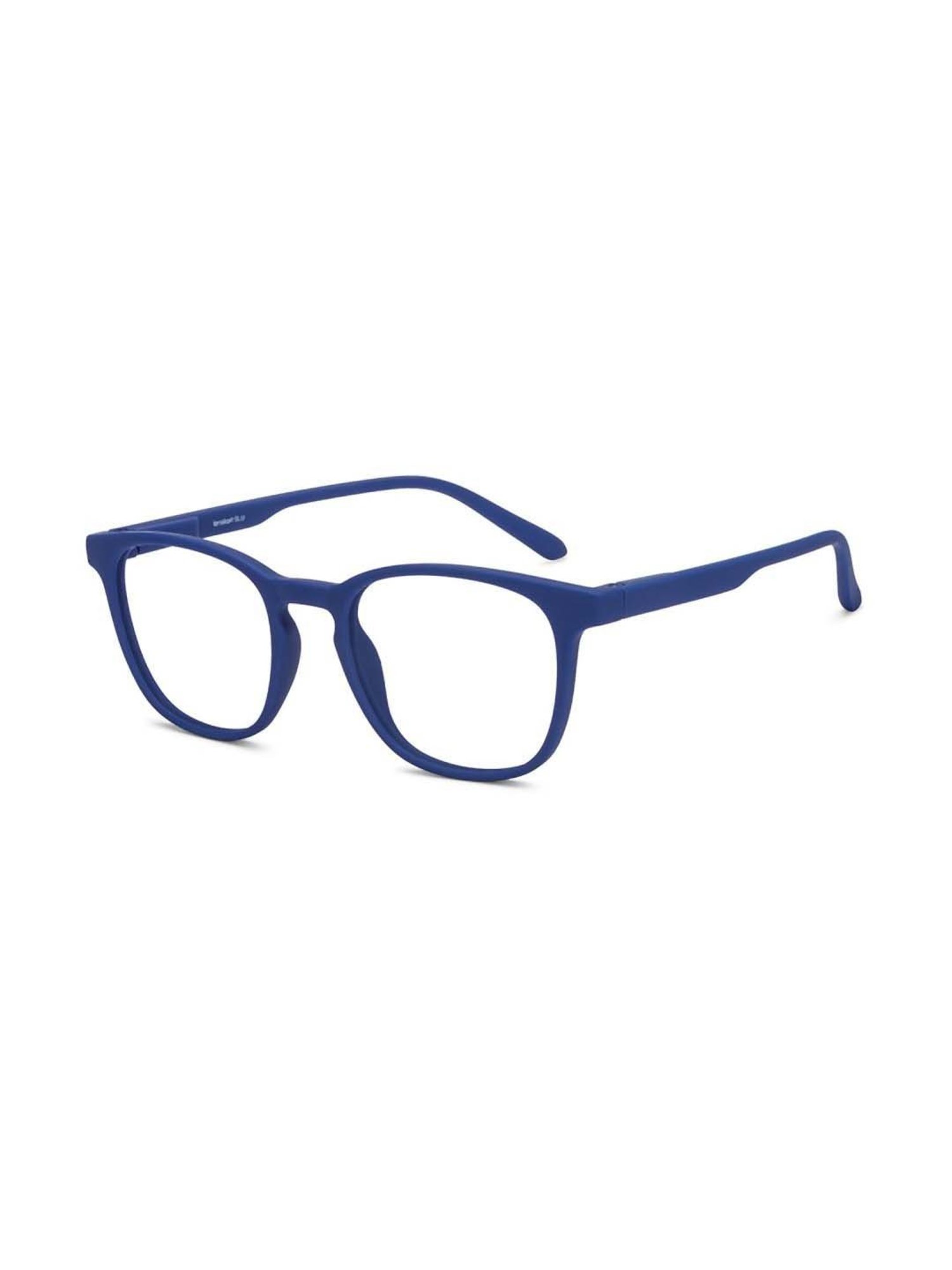 Lenskart Blu Hustlr | Peyush Bansal | Blue Cut Zero Power Computer Glasses (Midnight Blue)
