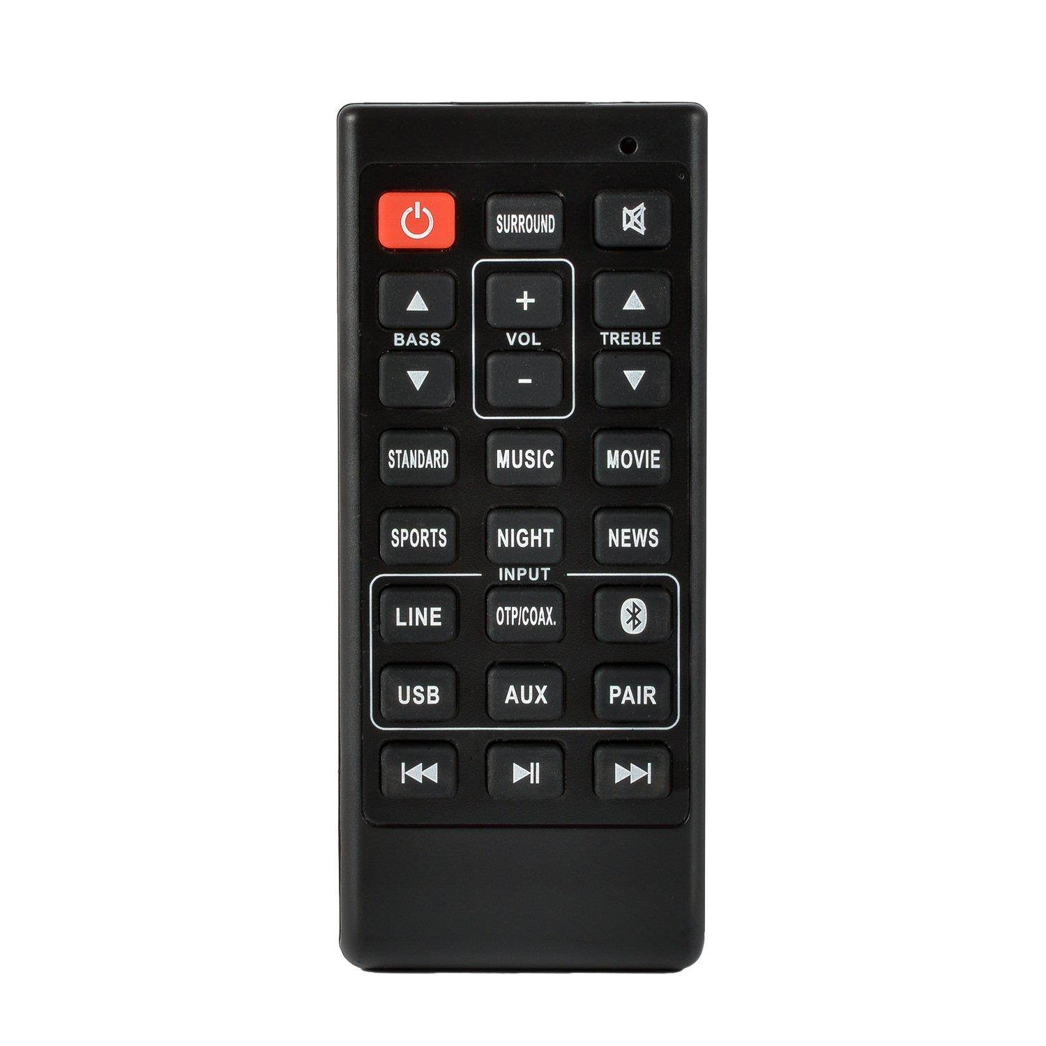 Remote Control Fit for Sanyo Home Audio Soundbar NC300UH FWSB405F FWSB405FS