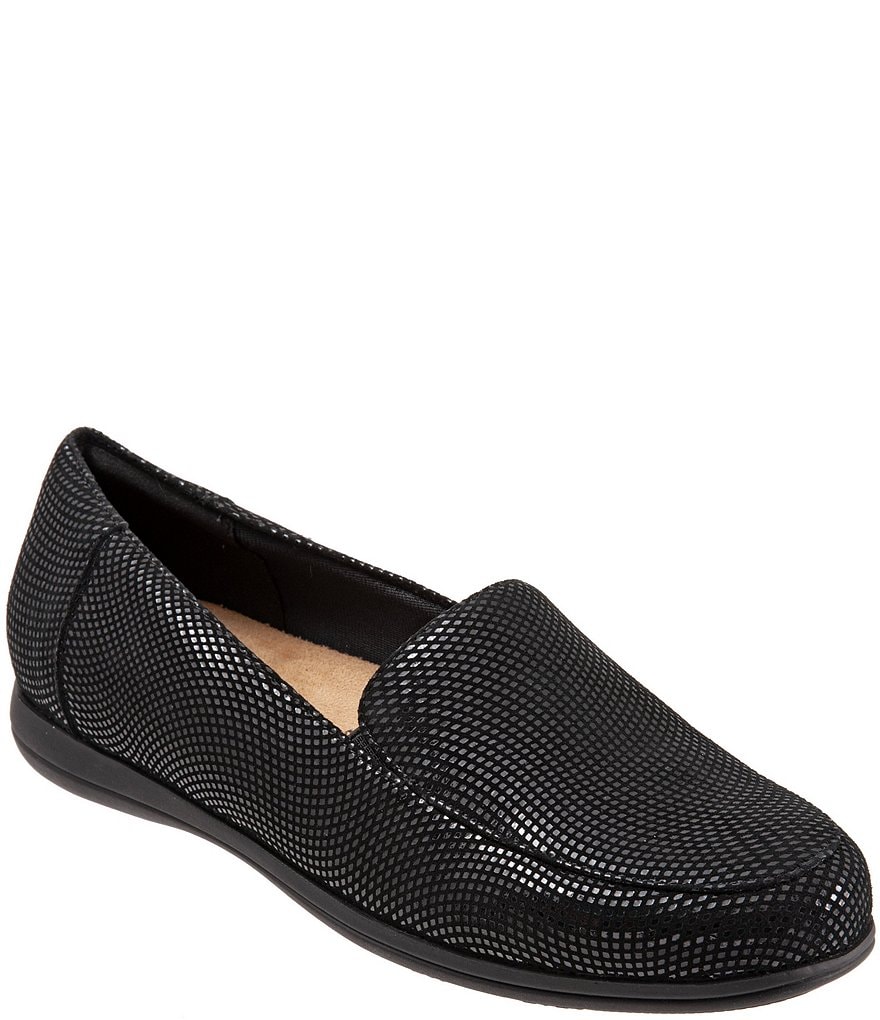 Trotters Deanna Mini Dots Leather Slip-On Loafers