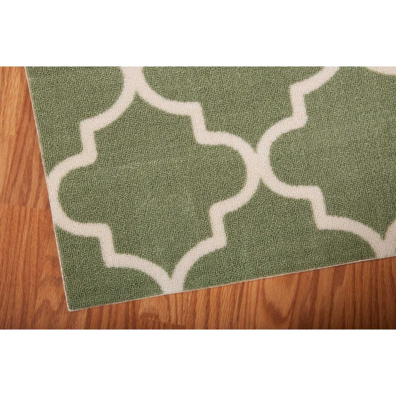 1'10"x6' Runner Indoor and Outdoor Runner Green - Waverly