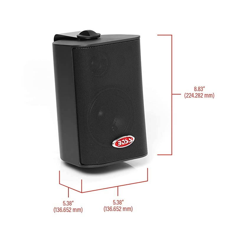 MR4.3B 200 Watt Per Pair, 4 Inch, Full Range, 3 Way Weatherproof Marine Speakers Sold in Pairs