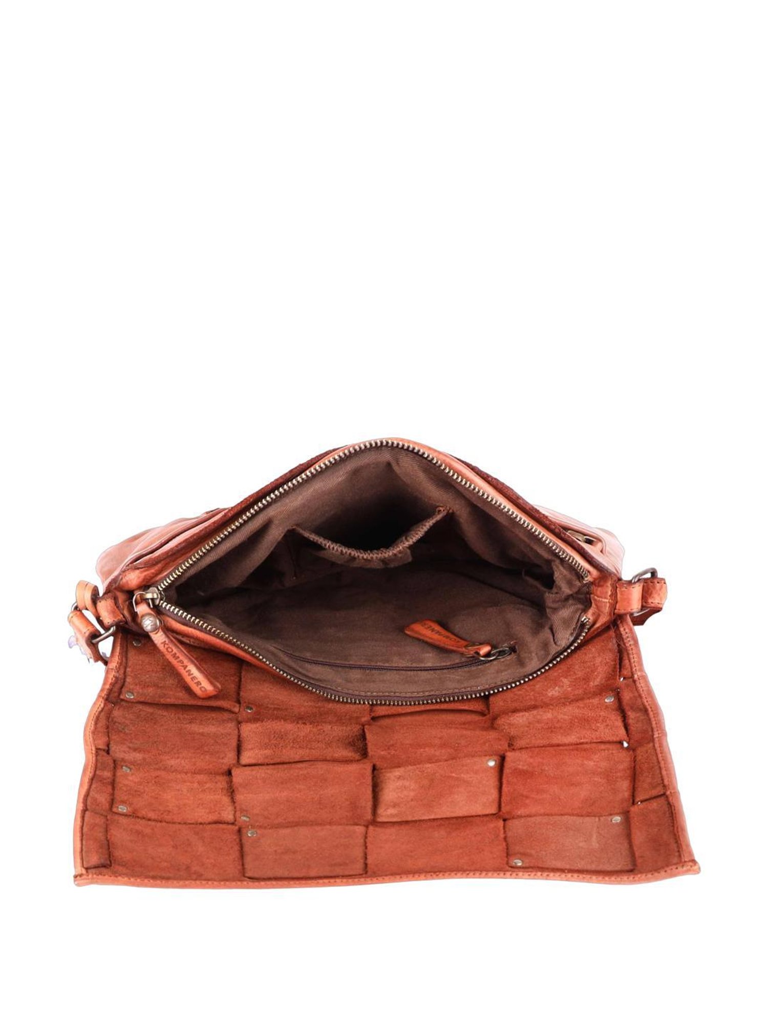 KOMPANERO Rochelle Tan Textured Sling Handbag