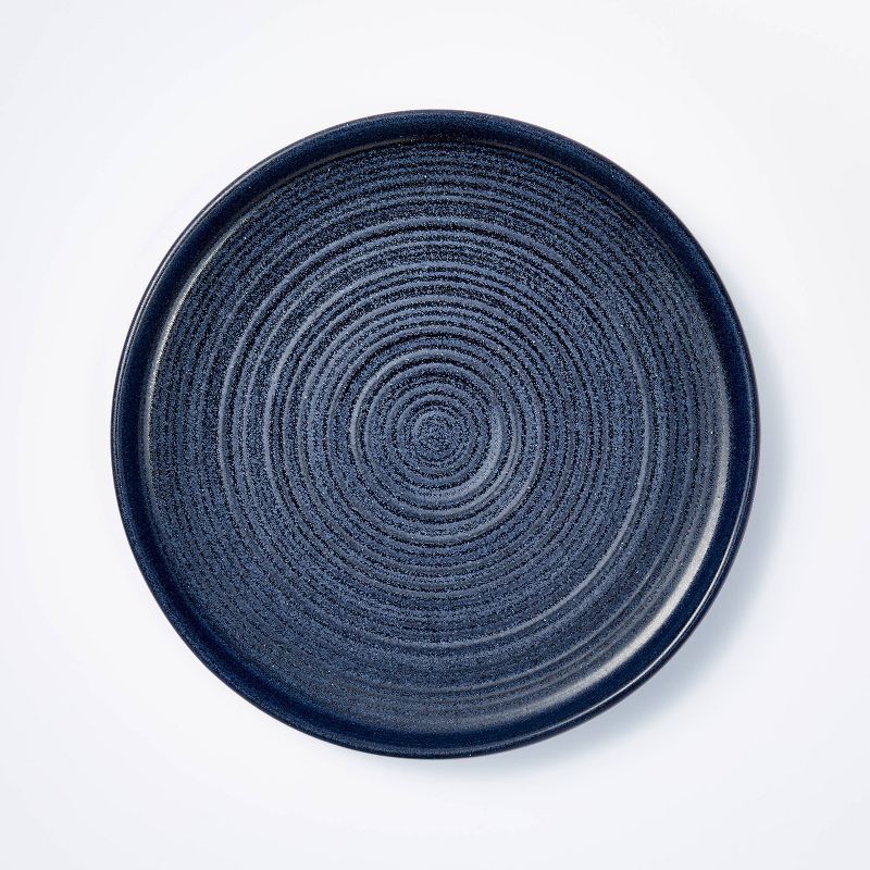 10.6" 4pk Stoneware Glazed Dinner Plates Blue - Threshold™ designed with Studio McGee