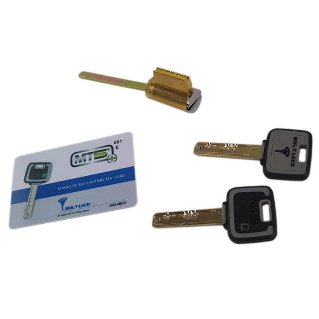 Mul-t-lock Cylinder For Schlage / Arrow D, E, F Single Cylinder Deadbolt, Satin Chrome 26D, HIGH SECURITY, MT5 + KEYWAY