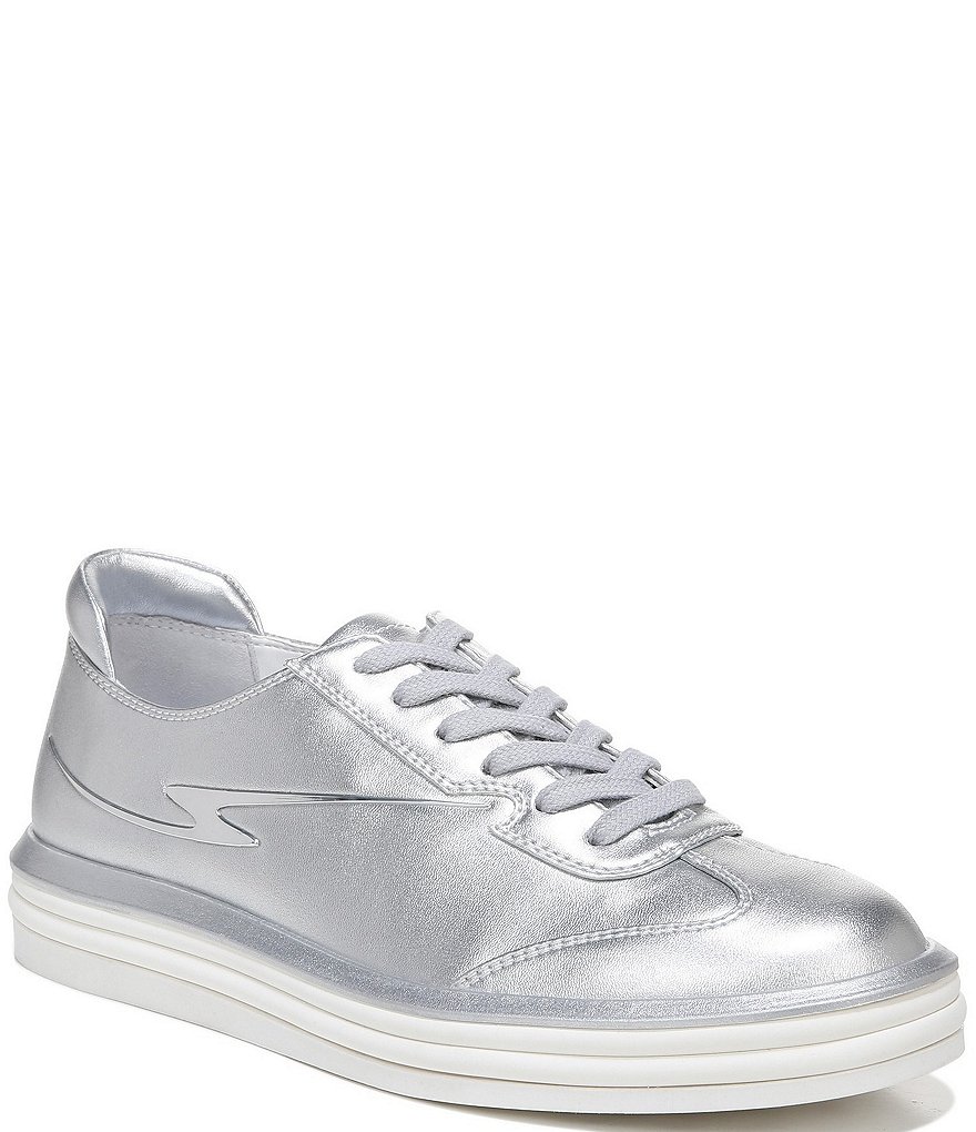 Franco Sarto Lumiere Metallic Lace-Up Sneakers