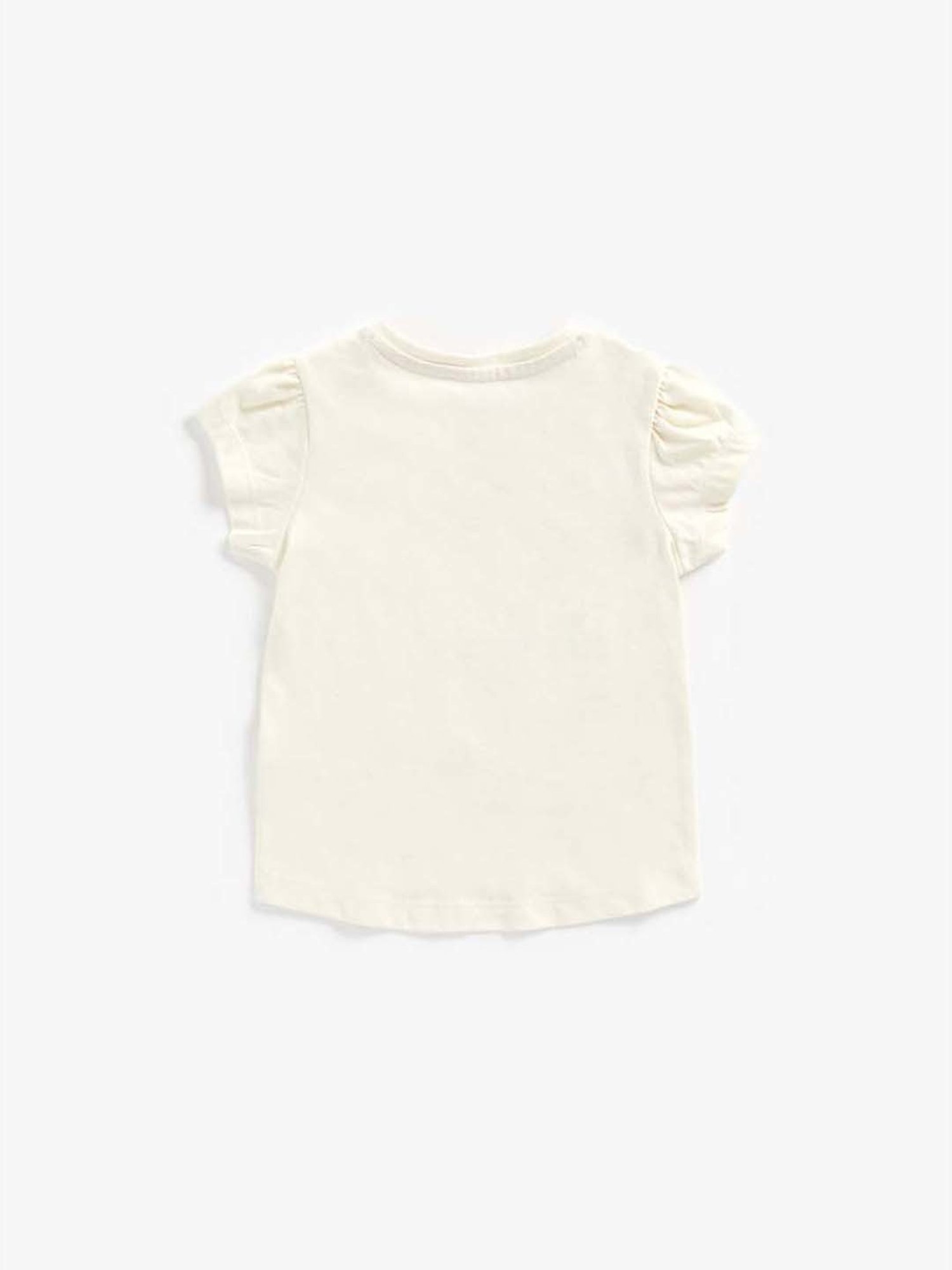 Mothercare Kids Cream Cotton Printed Top