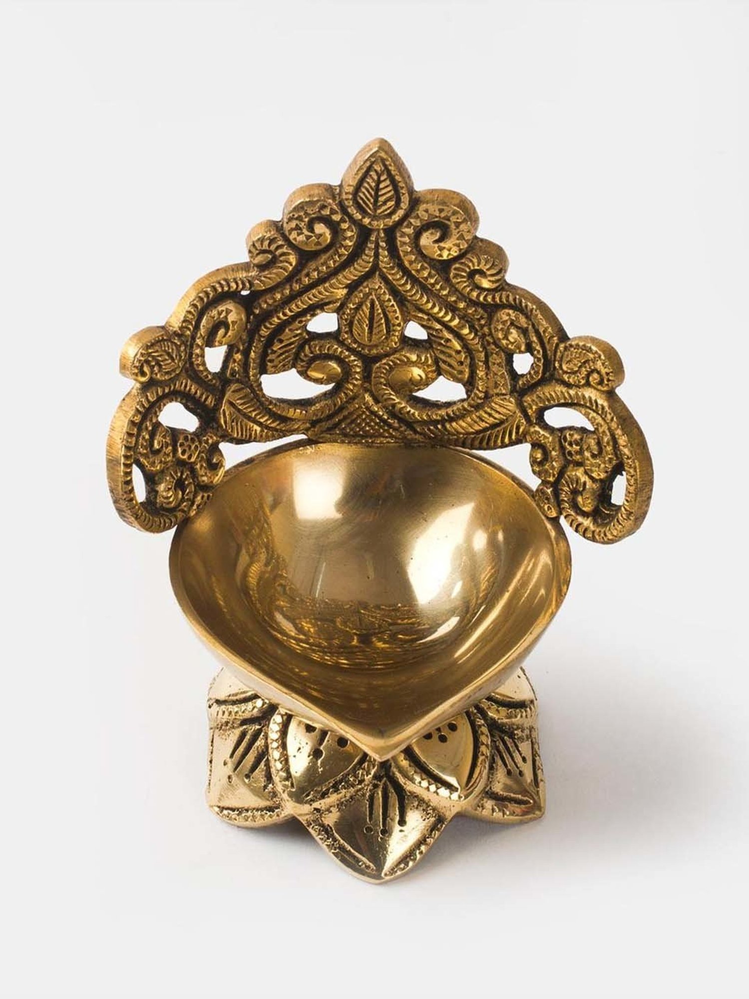 Fabindia Home Mehnoor Golden Metal Diya