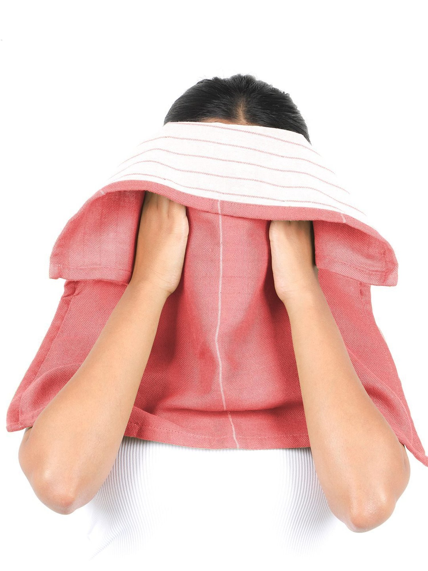 Doctor Towels Aloevera Double Cloth Textured Red 350 GSM Viscose Face Towel (Set of 4)