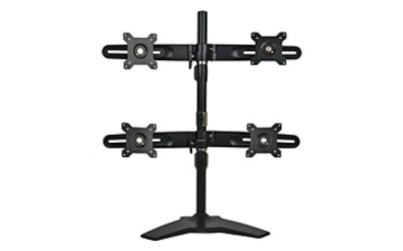 Planar Quad Monitor Stand - Up to 26.5lb - Up to 24" LCD Monitor
