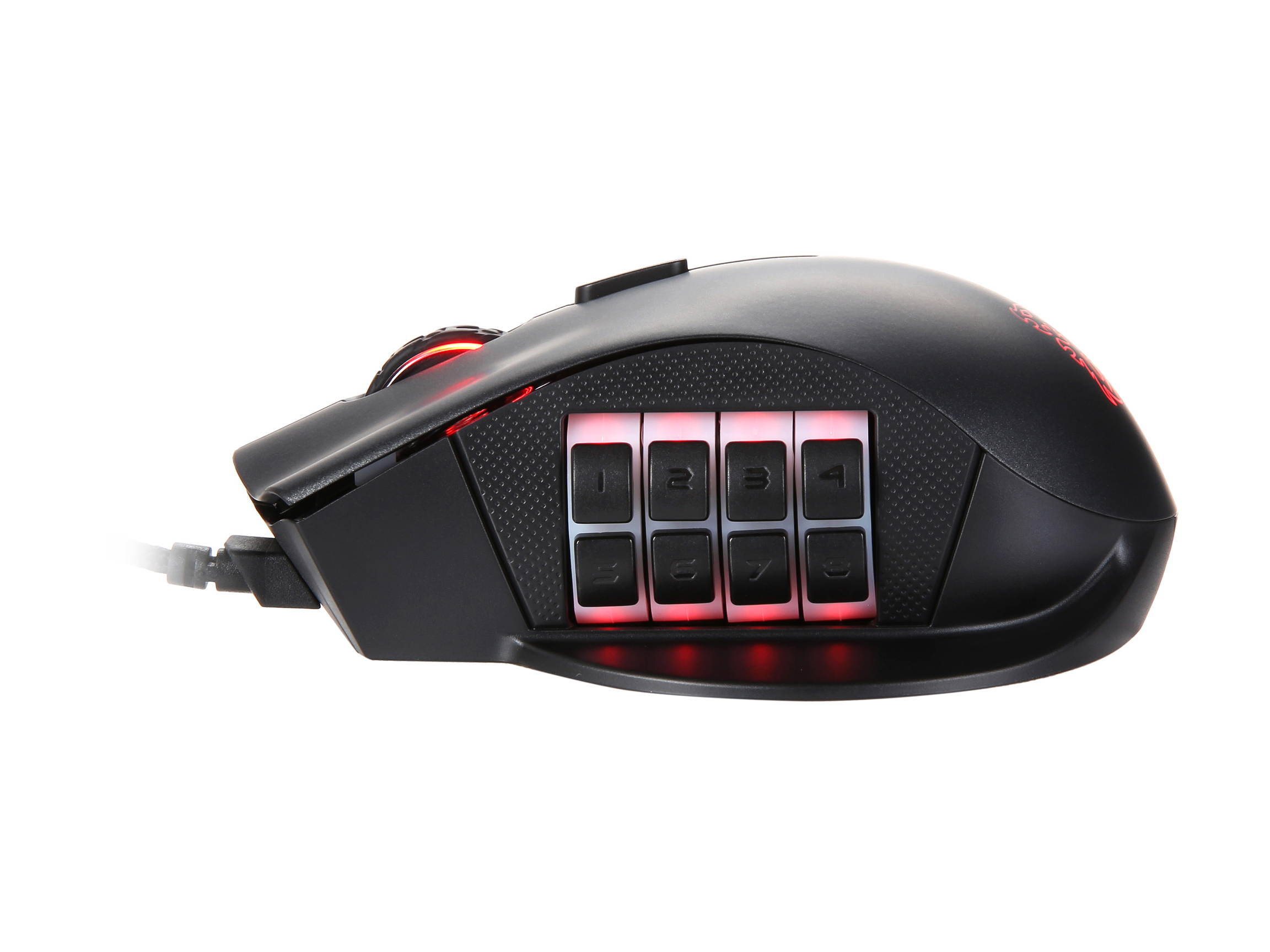 Thermaltake Tt eSPORTS Nemesis Switch MOBA / MMO / RTS Optical RGB Gaming Mouse, MO-NMS-WDOOBK-01