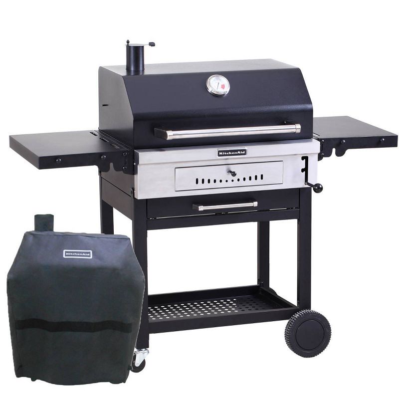 KitchenAid 810-0021CO 30" Charcoal Grill Cart with Grill Cover