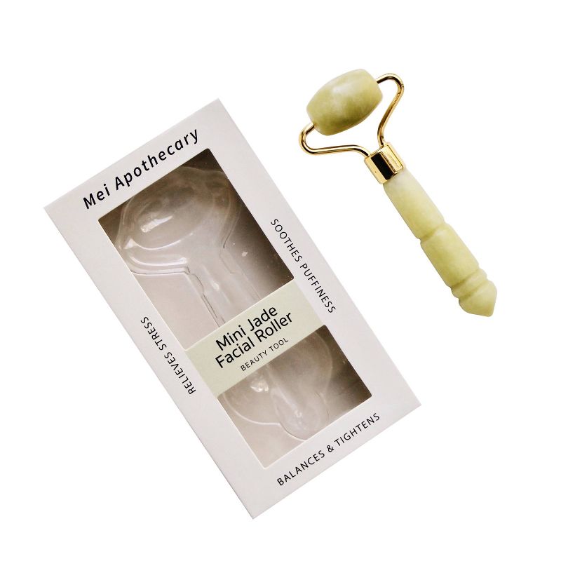 Mei Apothecary Mini Jade Facial Roller Beauty Tool - 1ct